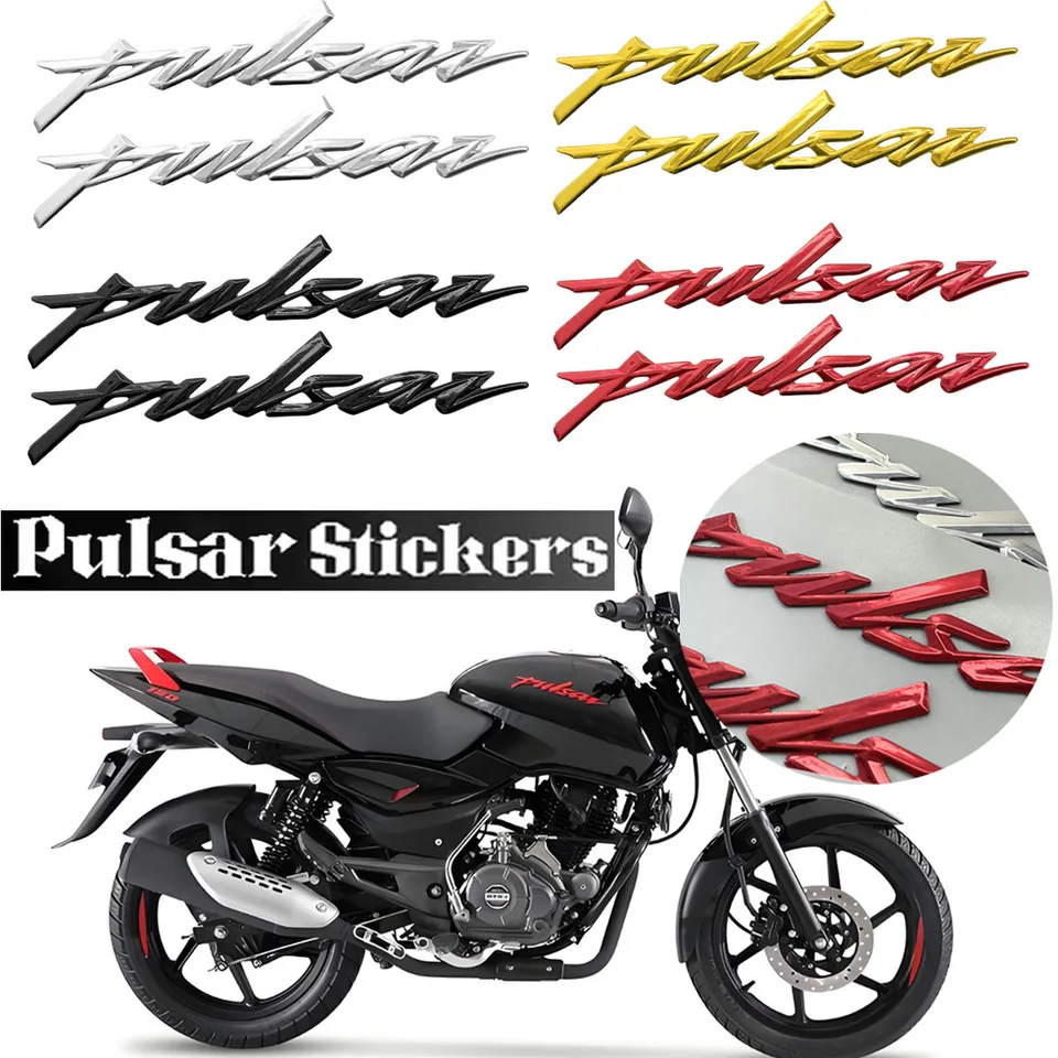 2pcs 3d Soft Soft Pulsar Logo Emblem Sticker pre Bajaj Pulsar Rs 200 NS200 N250 NS 125 150 160 180
