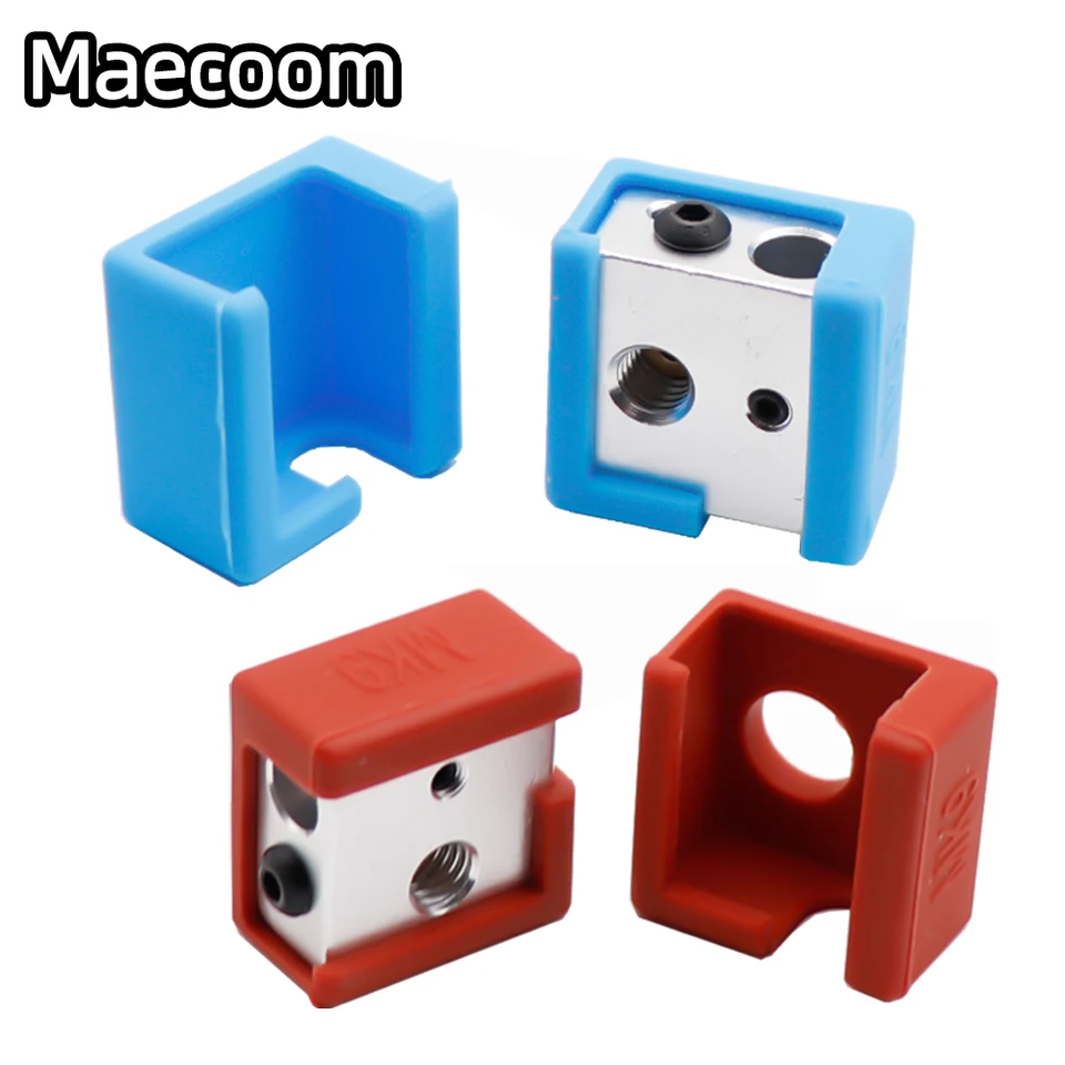 2PCS 3D Časti tlačiarne MK8 Silikón Sock Ochranný kryt do vyhrievaného bloku J-Head HOTEND MK8 Extrudovacia výstreková dýza Blok MK8/MK9