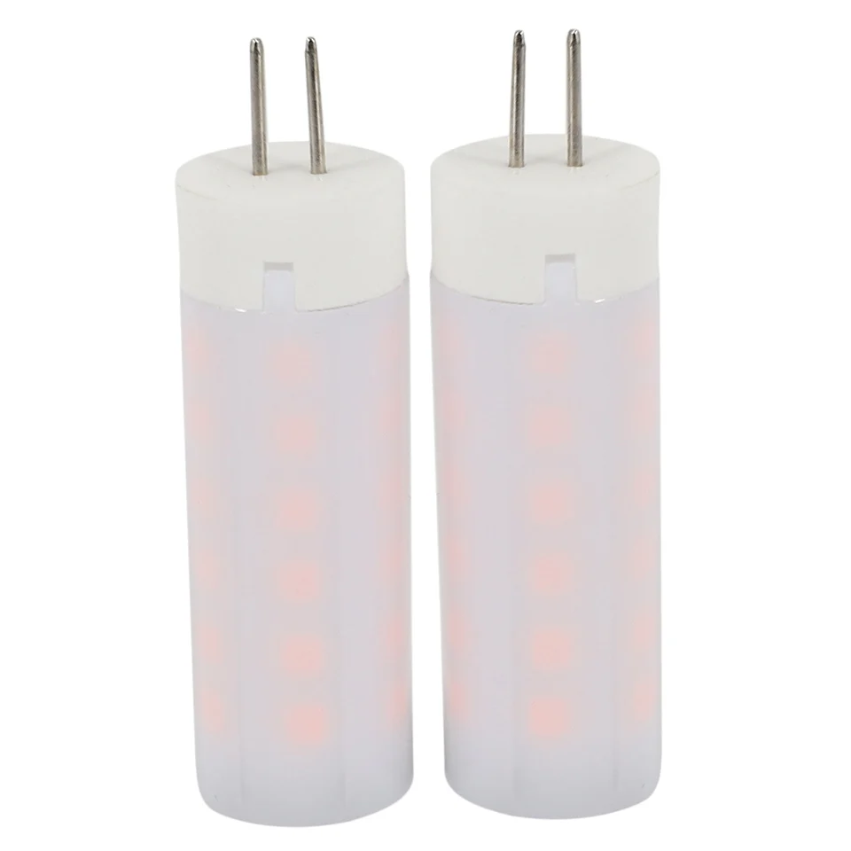 2pcs 3W 230 LM G4 LED kukuričné ​​svetlá 36 LED diódy SMD 2835 Flame Effect Warm White DC 12V (teplá biela, DC12V)