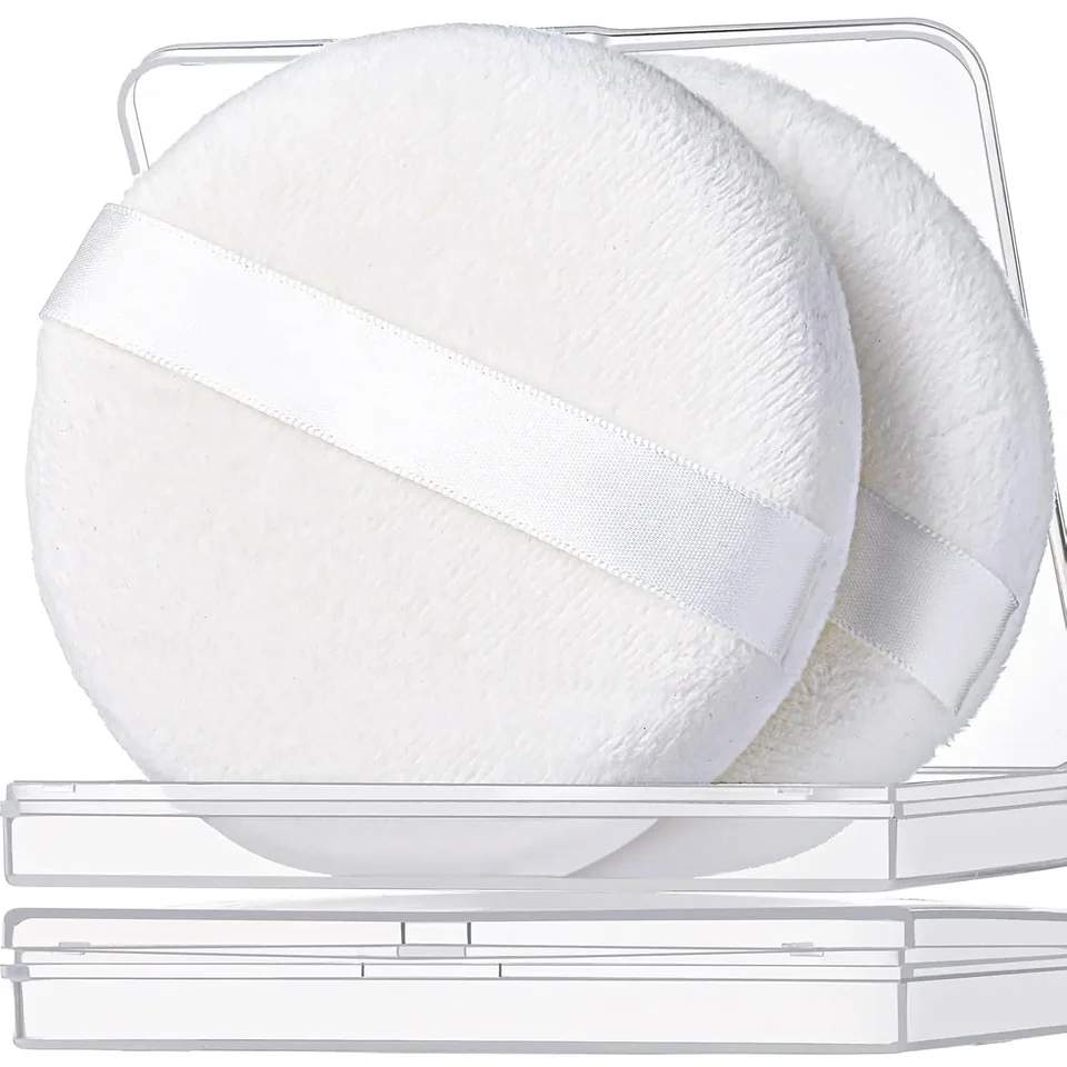 2pcs 4,13 palca práškový potápanie pre prášok tela, telový prášok Puff Veľký prášok Puff Loose Puffs Puffs Soft Vello Bodder