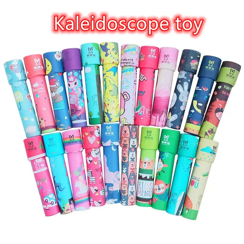 2pcs 4.5x19cm Detský darček Darček Darček Magický výhľad na otáčanie hlavy kaleidoskop hračky pinata plnenie detských športových tém Darček