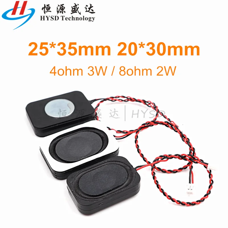2pcs 4 Ohms 3W 8OHM 2W reproduktor Square Small Cavity Notebook Počítač 3525/2535 2030/3020 Ultra-tenký reproduktor boxu