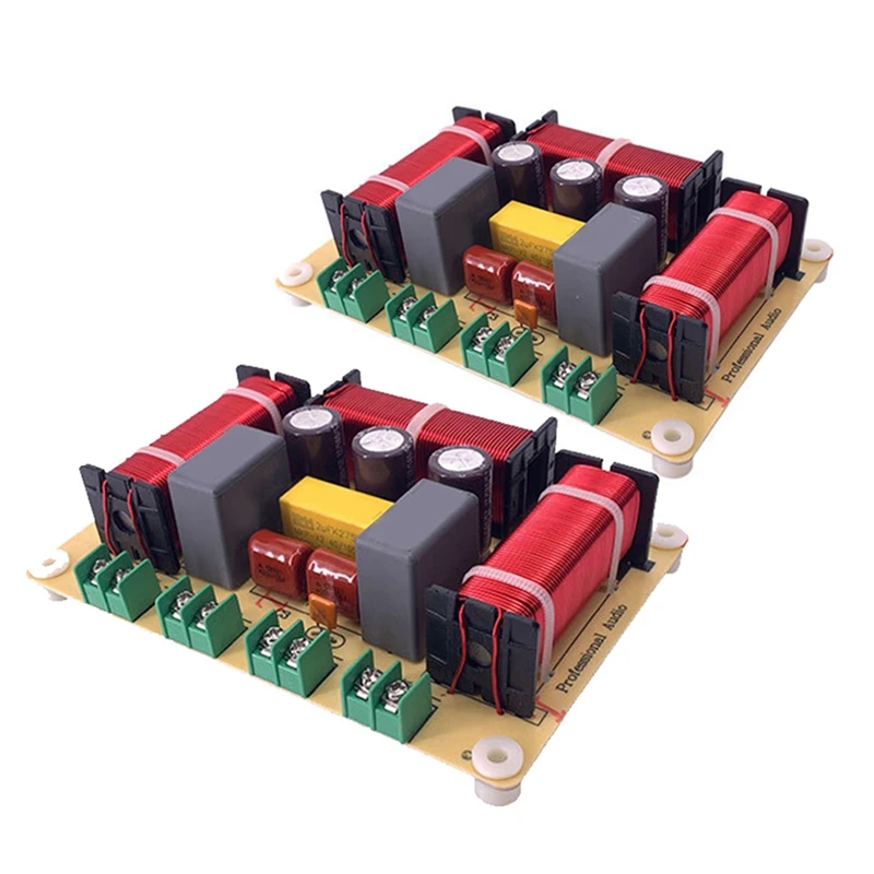 2PCS 4 Way 300W Frekvenčné delenie reproduktorov DETIDER HEFI Stereo 4Unit Circuit Stereo Audio Crossover Filtre