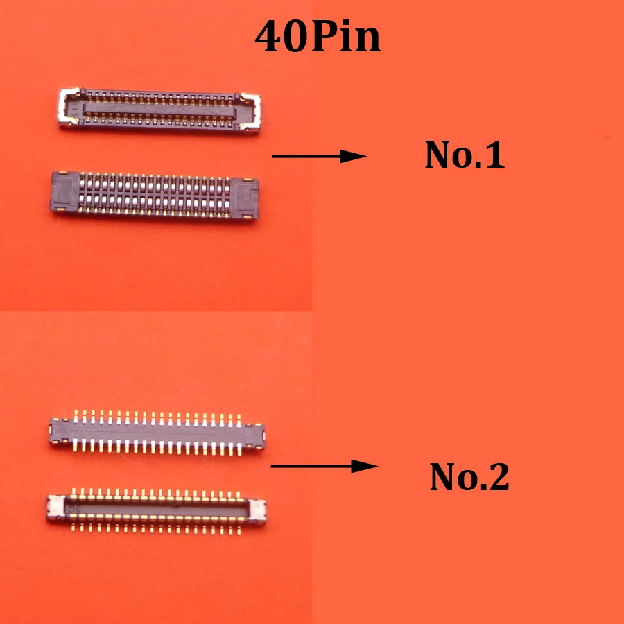 2pcs 40pin LCD displej obrazovky FPC Connector na základnej doske pre Tecno Itel Oraimo Infinix USB nabíjačku nabíjačky