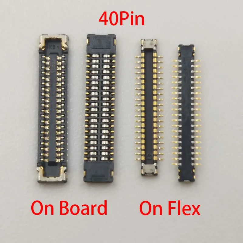 2pcs 40pin USB Nabíjacie nabíjacie port FPC Connector na základnej doske pre Xiaomi Mi POCOPHON POCO X3 NFC/X3 Pro/X2 K30 4G 5G K30i