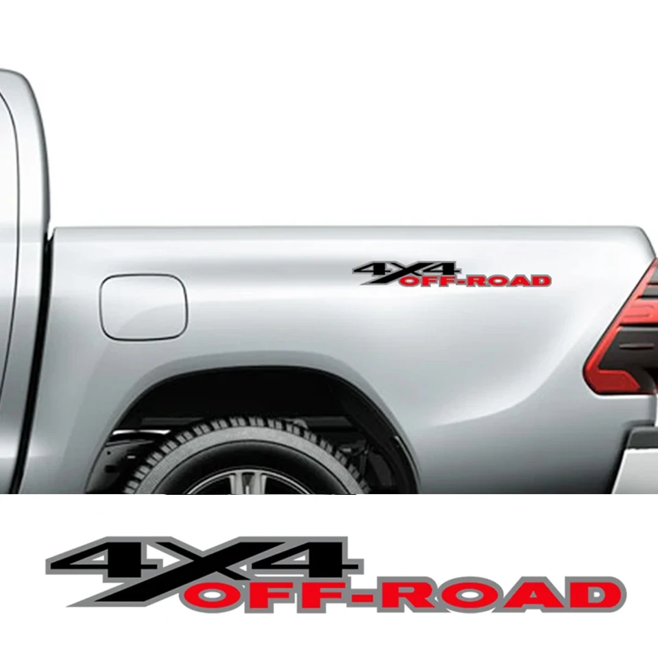 2pcs 4x4 Off Road Stickers Car Graphics Decal Decal pre Ford F150 Chevrolet Silverado GMC Sierra Dodge Ram Isuzu Dmax Pickup