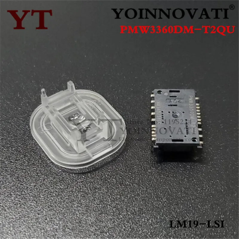 2pcs 5ks 10ks Nový a pôvodný PMW3360DM-T2QU + LM19-LSI DIP PMW3360 PMW3360DM Senzor so šošovkou LM19