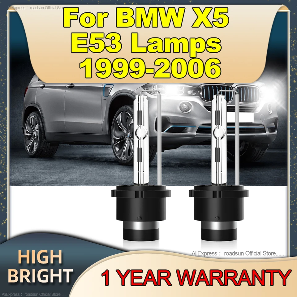 2pcs 6000k žiarovky HID Xenon Svetlomet 35 W D2S Car Lamp Light Life for BMW X5 E53 Lamps 1999 2000 2001 2002 2003 2004 2005 2006