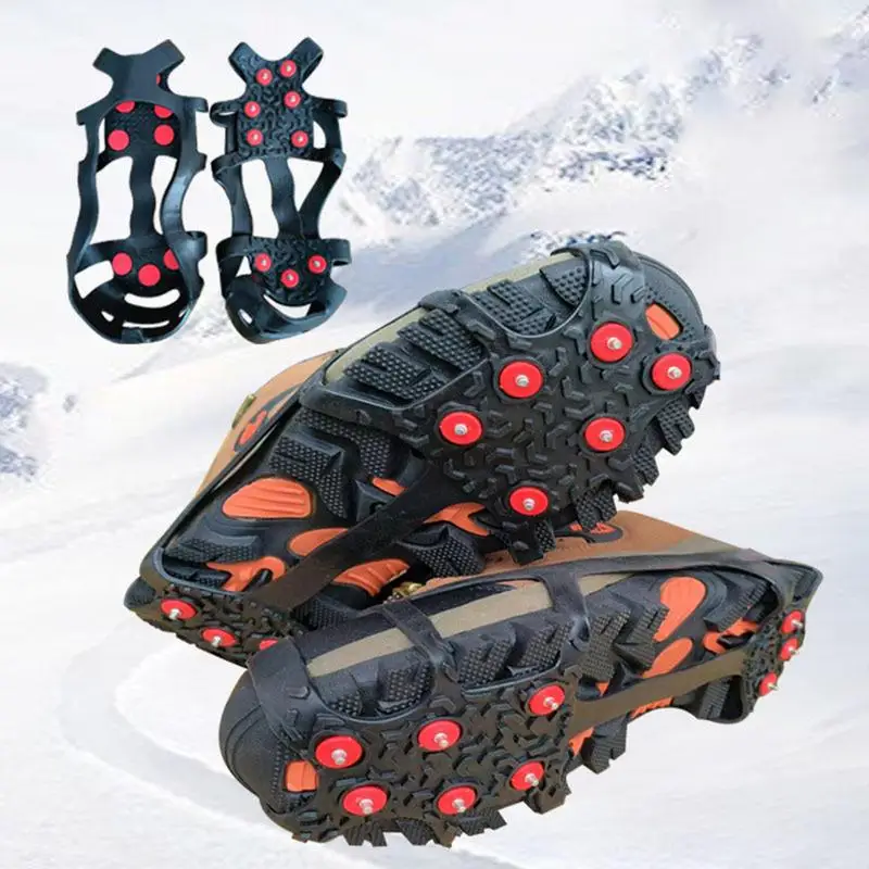 2pcs 9-Stud Sneh Claw Claw lezenie anti sklz hroty Grips Crampon Creats Športové obuv kryt pre ženy topánky Men Topánky Veľkosť 35-46