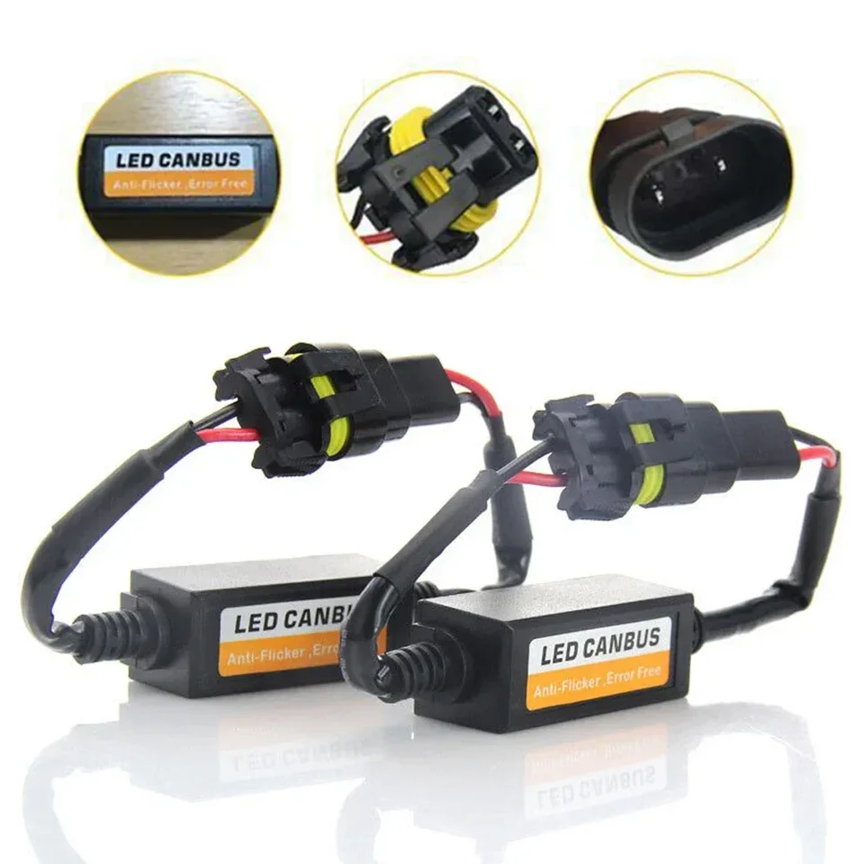 2pcs 9005 9006 9012 LED svetlomet Canbus Dekodér Chyba proti blikajúcemu odporu zrušovacia konektory Amp Connectors Light Light Universal