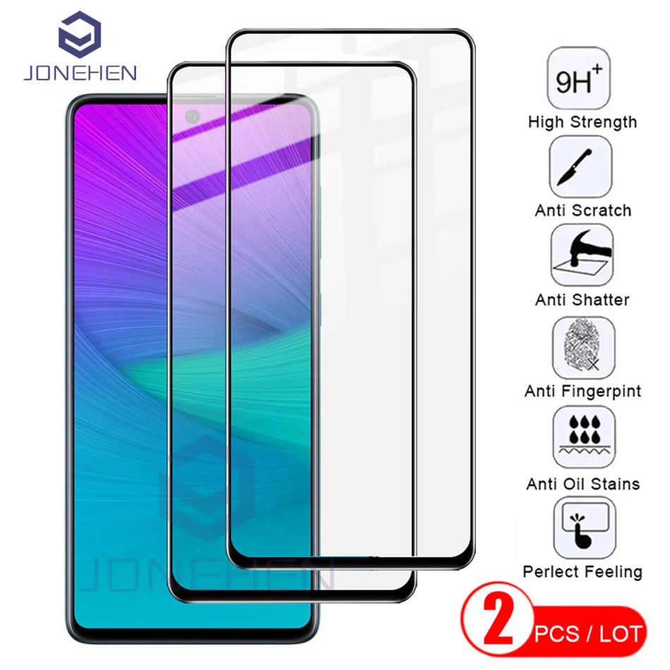 2pcs 9h Ochranné sklo pre Xiaomi Redmi 8a 9a 10c 12c Poznámka 5 6 7 8 9 10 11 Pro Temered Glass Full Cover Obraz