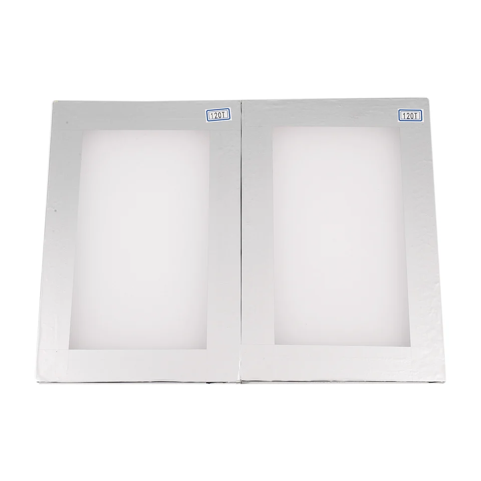 2pcs A4 Screen Tlačový hliníkový rám natiahnutý 120T hodvábnej obrazovky Polyesterová obrazovka pre dosku s tlačenými obvodmi