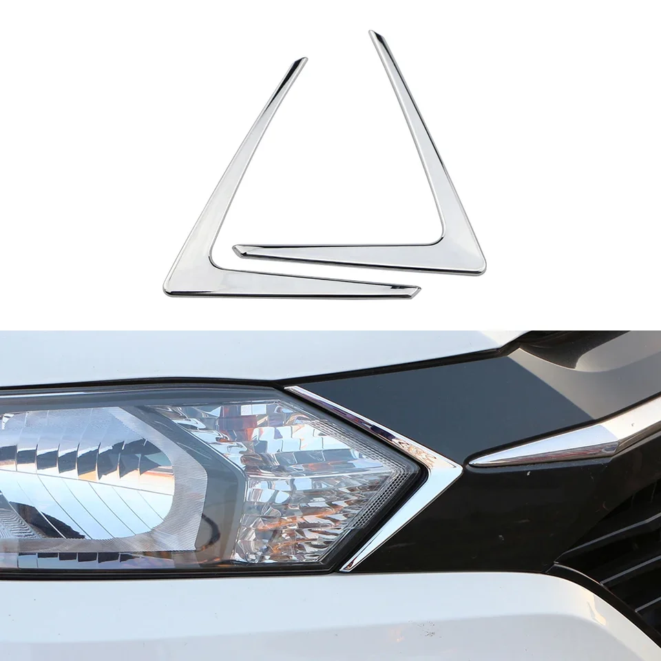 2PCS ABS Chrome Chrome Auto Svetelová lampa Trojuholníka Tinker Cover Tink pre Honda HRV HR -V Vezel 2014 - 2022 DECORÁCIA A PRÍSLUŠENSTVO