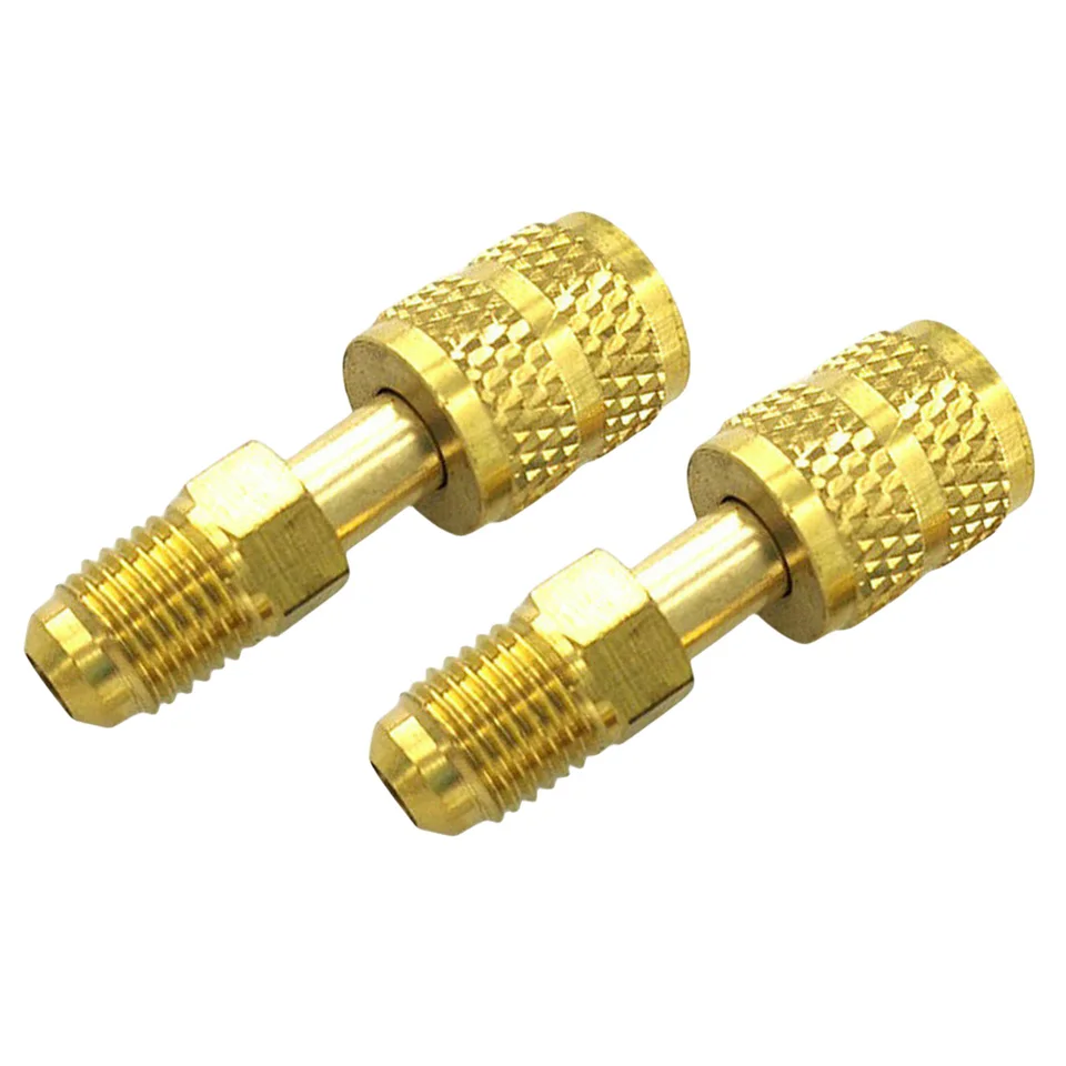 2pcs AC chladiaci adaptér SAE Externé vlákno 1/4 R410A Chladenie nabíjacieho adaptéra Adaptér pre R410 R32 R22 Valveový systém