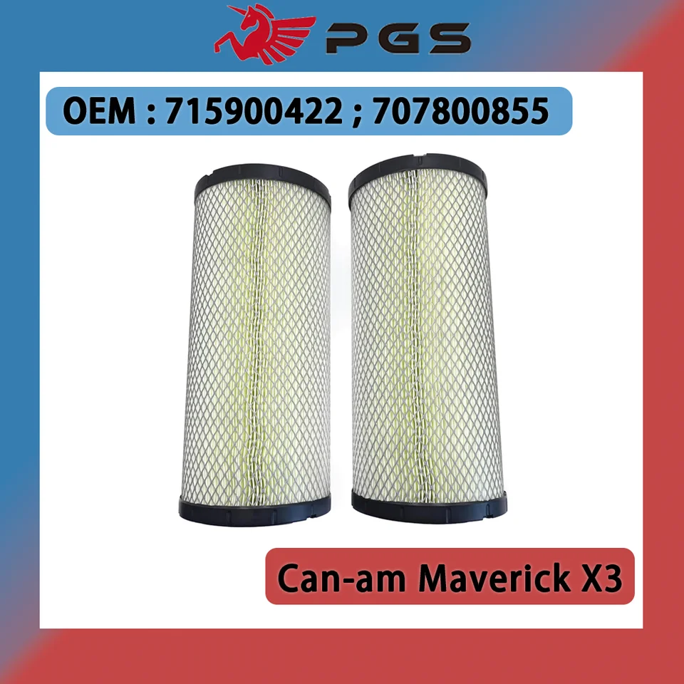 2pcs Air Filter 715900422 707800855 pre Can-Am Maverick X3/XDS/XRS/XRC 900 Max Turbo R Smart Lok 2017 2018