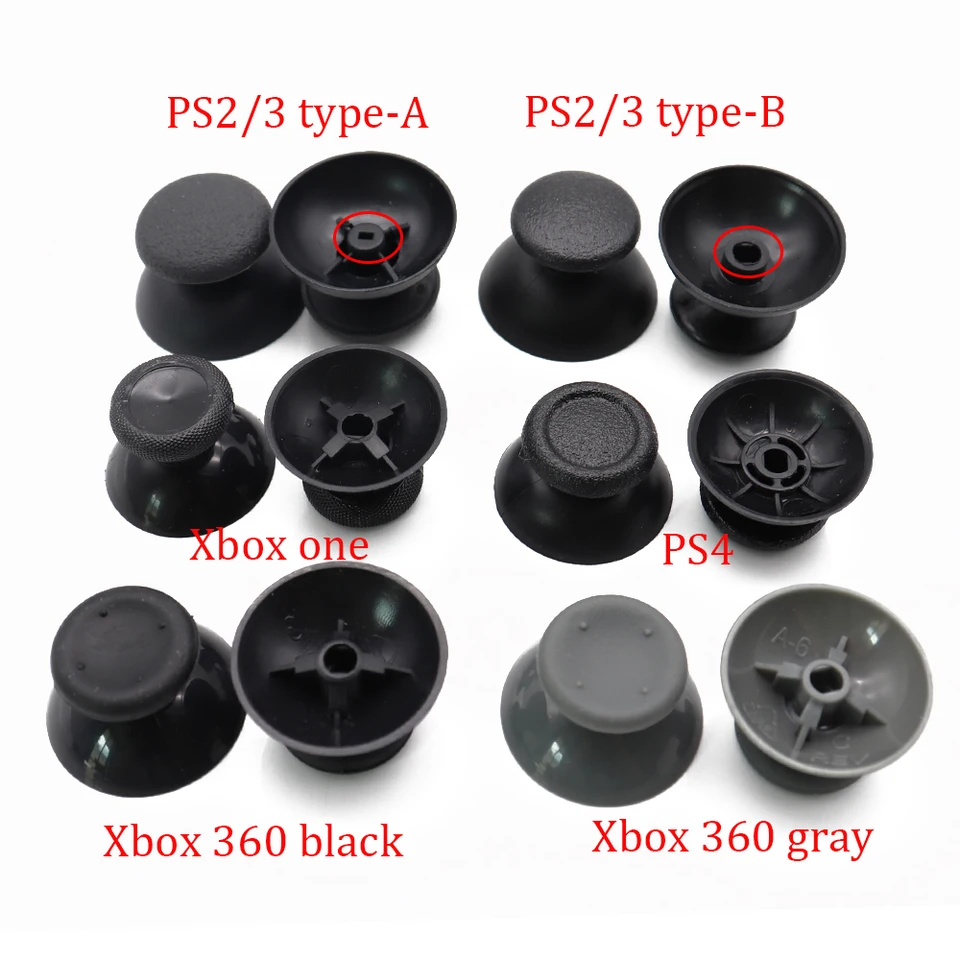 2pcs Analógový joystick palcovou paličkou Cap Cap pre Sony Playstation DualShock 3/4 PS3 PS4 Xbox 360/One JoyPad Controller Tumbsticks