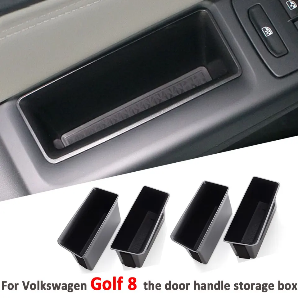 2PCS Auto bočné dvere lakťové kliešte na rukoväte úložného priestoru pre Volkswagen VW Golf 8 MK8 2020 2021