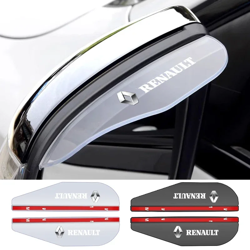 2pcs auto bočné spätné zrkadlo Sneh Sneh Dažďový nálepka na obočie pre obočie pre Renault Clio Laguna 2 Megane 2 3 Duster Logan Captur