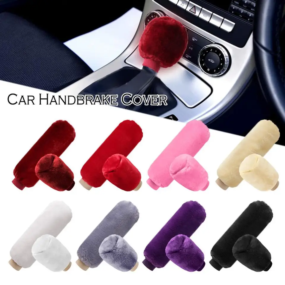 2pcs automobil s ručnou brzdovou rukovicou kryty gombovodu prevodový gombík