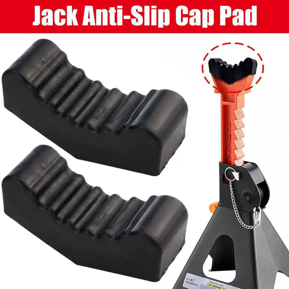 2pcs automobil Slotted Lift Jack stojan gumová podlahová podlahová adaptér Rám REME ROPLE PINCH Zdvíhanie Univerzálne opravné náradie Bezpečnostné uchopovacie podložky 6ton