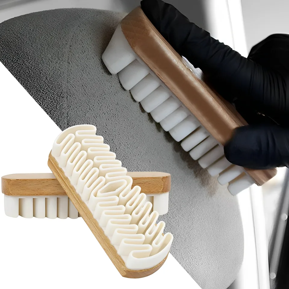 2pcs automobilové čistenie kefy Alcantara Suedin Deersskin plyšové tkaniny Krásna starostlivosť kefka Detailling Car Čalúnenie Čisté Toosl