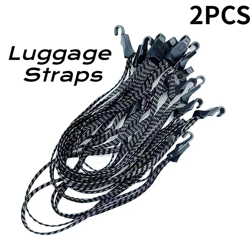2pcs batožinové remienky Elastic Lope Batožina Tri laná Elastické horské bicykle Police pevné zviazanie popruhu Tension Lany Príslušenstvo