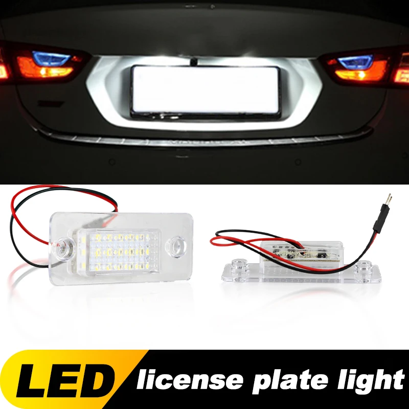 2pcs biela LED licencia LIVEST LIGHT Light Light Žiadna chyba pre Audi A8 D3 2002-2010 Príslušenstvo s vysokým jasom pre vozidlá