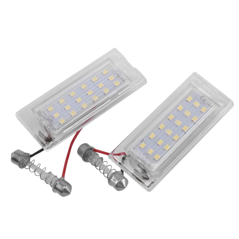 2PCS biele LED číslo LISTA SVETLO LAMP 18 SMD 3528 FOR-BMW E53 X5 1999-2003 E83 X3 03-10