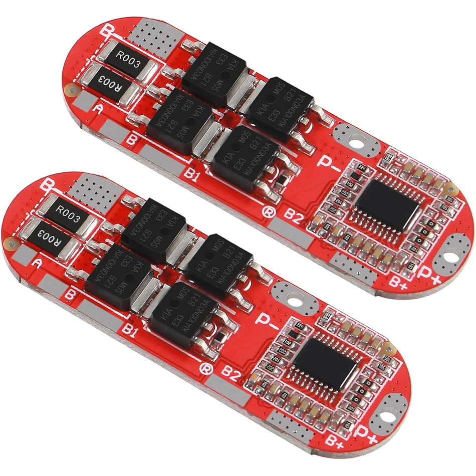 2pcs BMS 2S 10A 3S 4S 5S 25A 18650 Li-Ion Lipo Litium Litium Battery Board Modul PCB PCM 18650 Nabíjačka