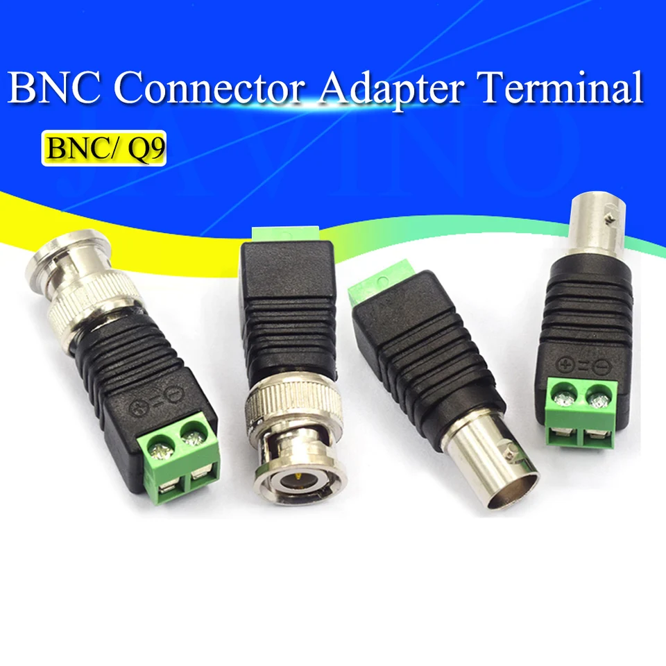 2pcs bnc mužský ženský konektor Coax Cat5 do BNC ženská zástrčka pre video Balun CCTV Camera Acces Acces