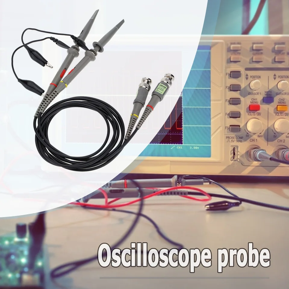 2pcs BNC osciloskopová sonda súprava P6100 100 MHz 1x 10x presný klipový klip sond