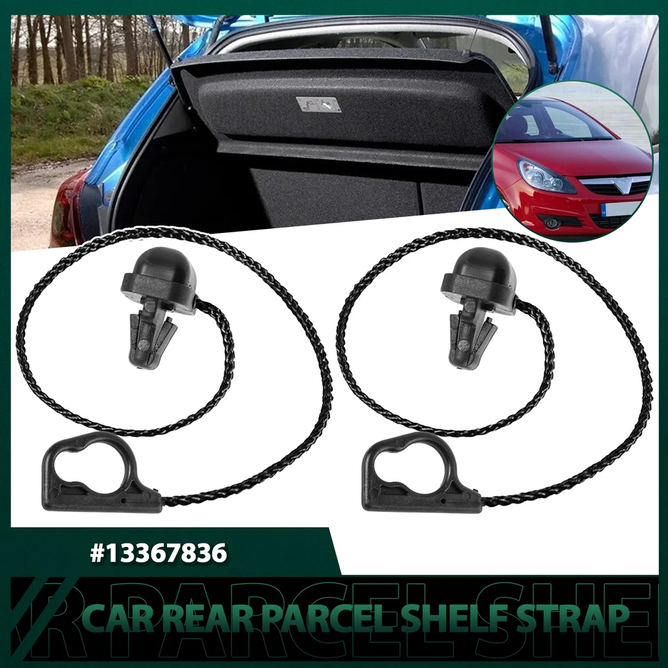 2pcs Boot Trunt Charce Parcel Police Strup Rese Rano pre Vauxhall Opel Corsa D 2007-2015 Corsa E 2015 - na 5 dverách 13367836