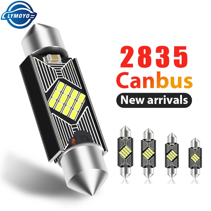 2PCS C5W C10W LED DOME BULBY CANBUS FESTOON-31MM 36 mm 39 mm 41 mm 3030 ČIP Žiadna chyba automobil Interiér DOME LIGHT ELWAGHT Svetlo 12/24V