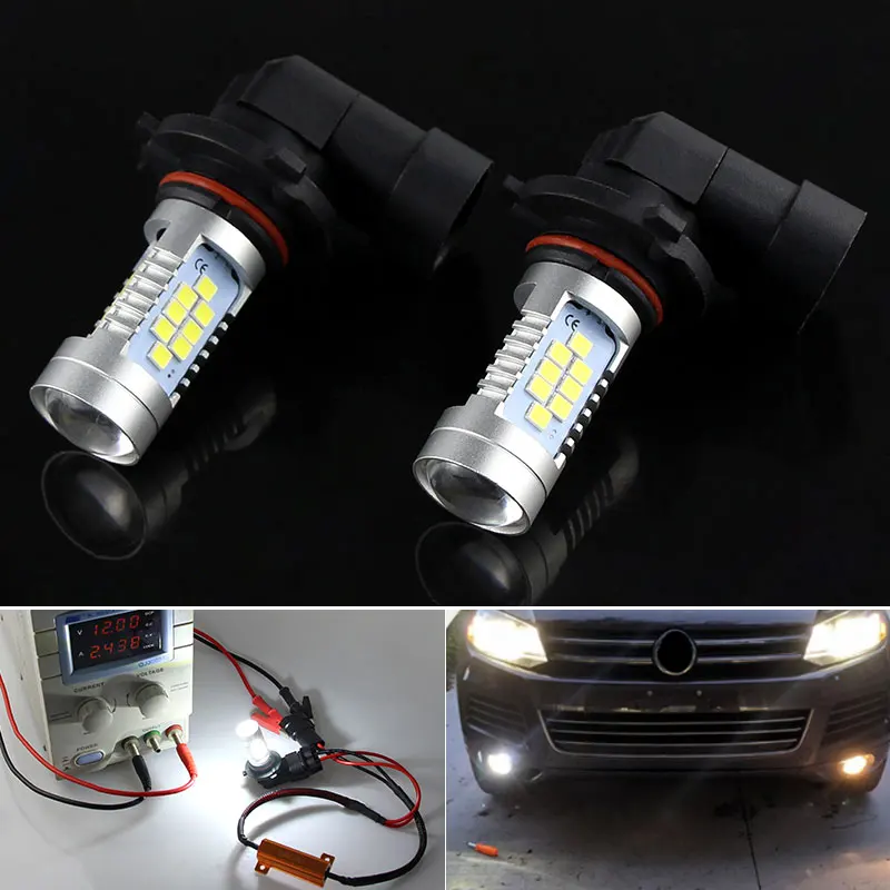 2pcs Canbus bez chyby 9006 HB4 LED žiarovky FOG LIGHT DRL pre VW TIGUAN 5N 07-15, Touareg 7p 10-14, Touran 2010-2015 Scirocco Multivan