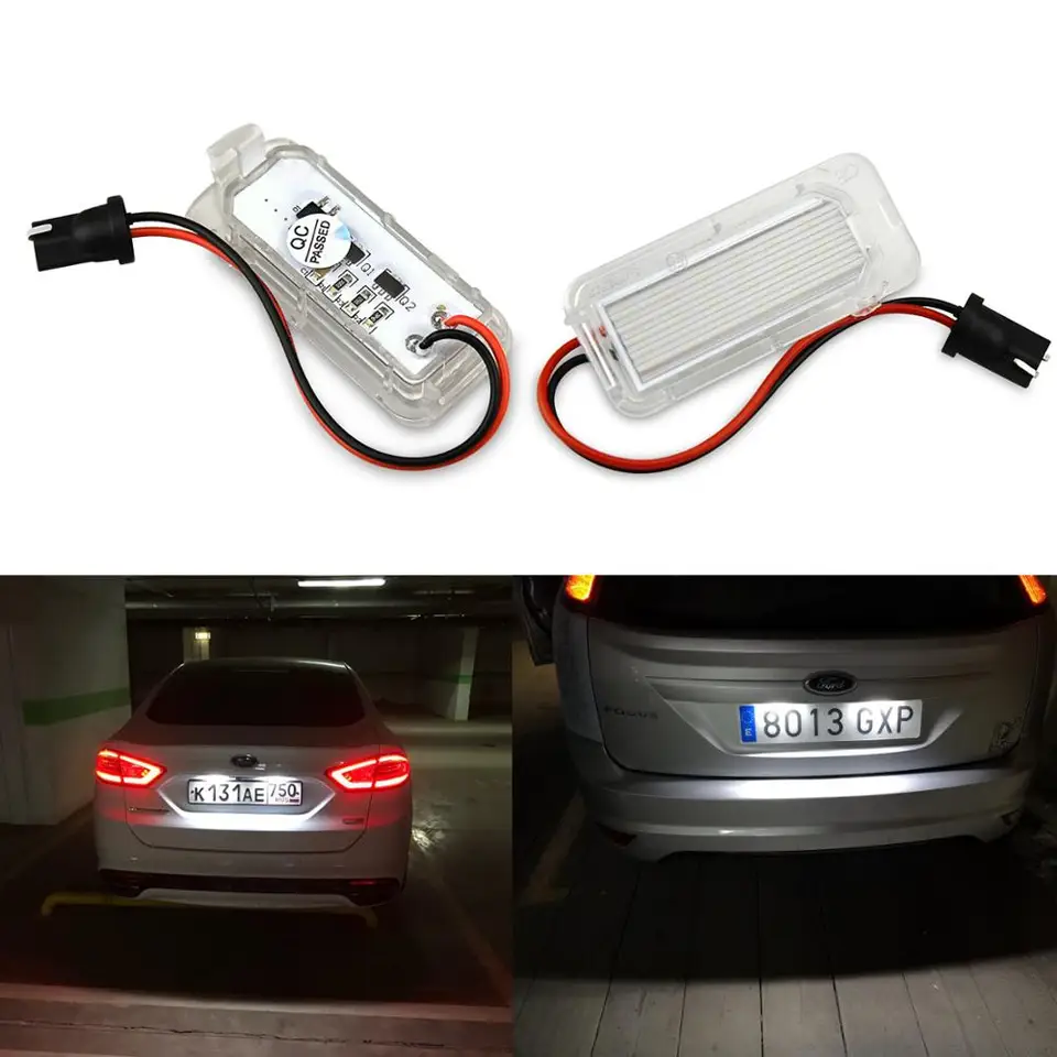 2PCS CANBUS LED NUT LED LIGHT LIST LAMP pre FORD FOCK 5D FIESTA MONDEO MK4 C-Max MK2 S-Max KUGA GALAXY 6000K WHITE 12V
