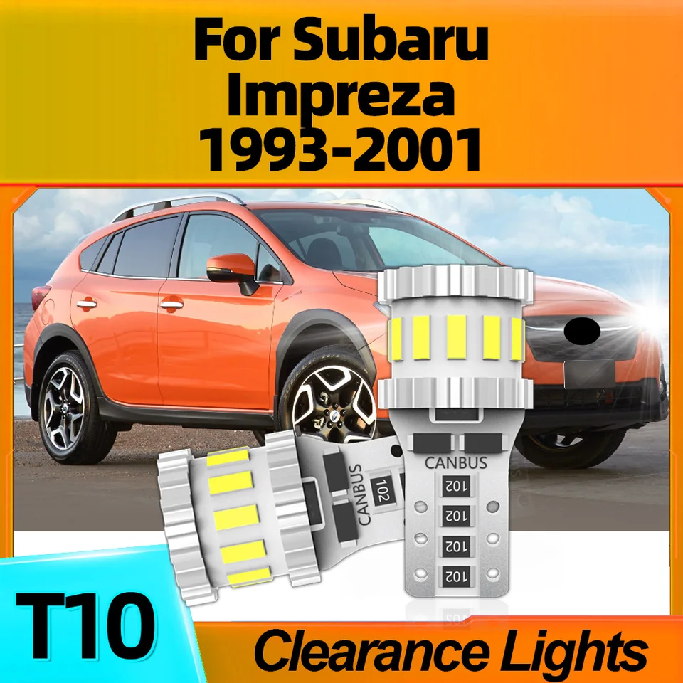 2PCS CANBUS W5W T10 Auto žiarovky LED svetlá LIGHS 12V pre Subaru Impreza 1993 1994 1995 1996 1997 1997 1998 1999 1999 2000 2001
