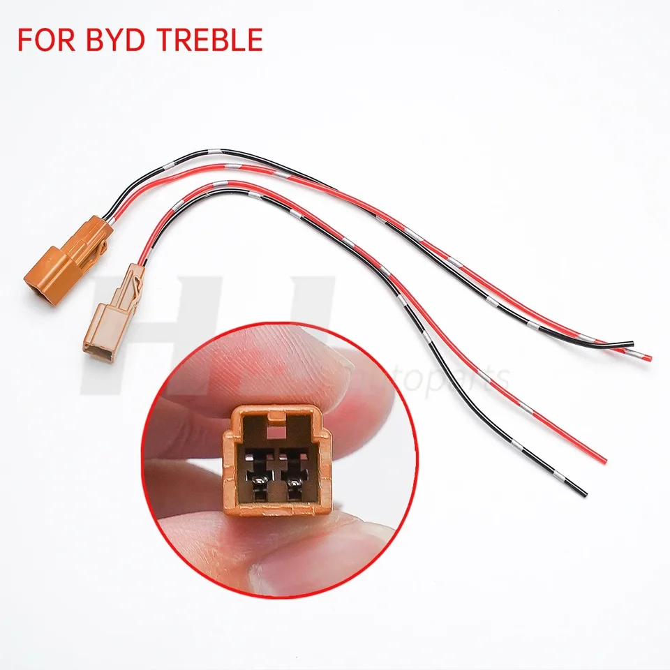 2pcs car Audio Adapter Plug upravený výškový reproduktor bezstratovú zástrčku Pure Copper Cable Auto Tweeter Audio Lond Horn Horn pre BYD
