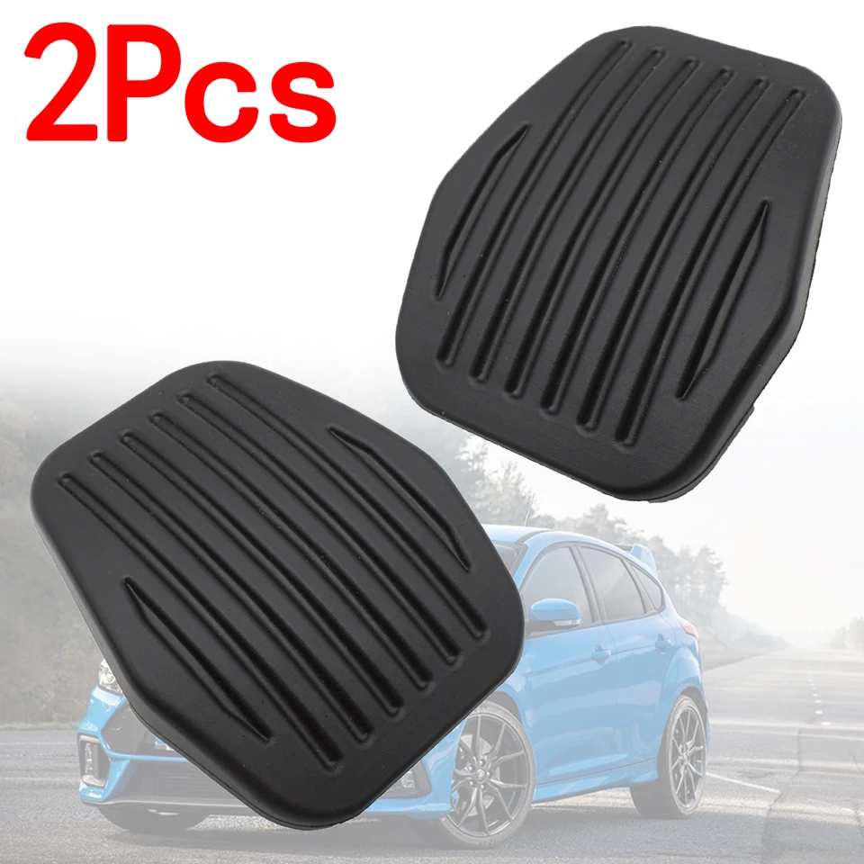 2pcs Car Clutch Brzdenie brzdový gumový gumový výmena pedálového podložky pre Ford MK2 Focus III Cmax C-Max II KUGA Auto Auto Accessories Protector