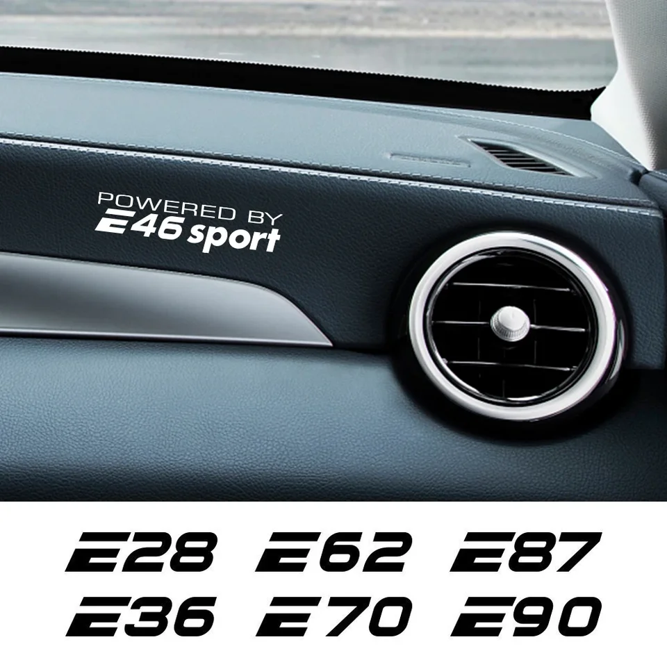 2pcs Car Dashboard Sticker Reflexe Decals Adsess At BMW E46 E39 E90 E60 E28 E30 E34 E36 E92 E53 E61 E62 E70 E87 E91 E91 E93