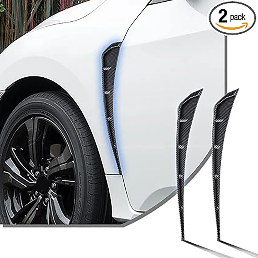 2pcs Car Fender Side Vents Air Wing Vent Trim Sticker pre Alfa Romeo 147 156 159 Alfetta Berlina Brera Mito Giulia Miláno
