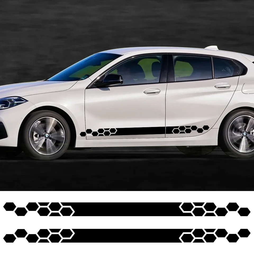 2pcs Car Graphics Honeycomb Stickers Automatické ladenie príslušenstva pre BMW 1 Series E81 E87 E82 E88 F20 F21
