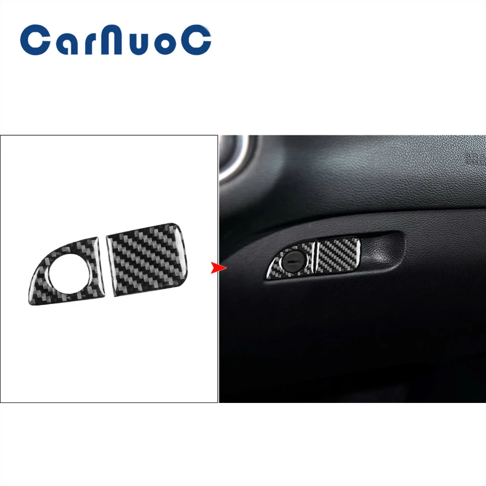 2pcs CAR Interiérové ​​nálepky na rukoväte rukoväte dekorácie rukoväte pre Dodge Challenger 2015-2021