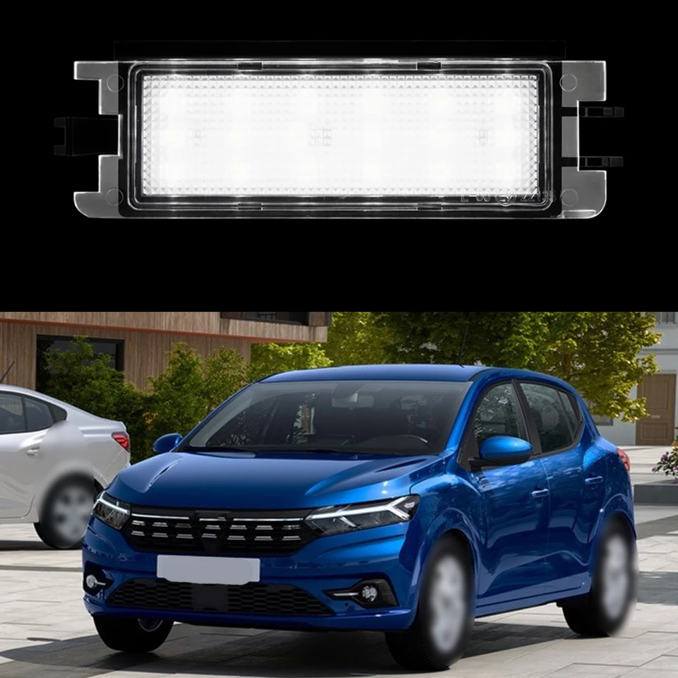 2PCS CAR LED LED LIPRIVERNÉ SVETLI SVETLI PRE DACIA SANDERO I 2008-2012 LOGAN I 2004-2013 XENON BIELE Svetlo