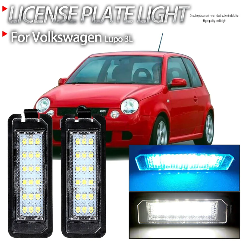 2PCS CAR LED žiarovky Číslo LISTICKÁ SVETA LISTA LIGHT LAMP pre Volkswagen VW Lupo 3L 1998 1999 2000 2001 2002 2003 2004 2005 2006 CANBUS