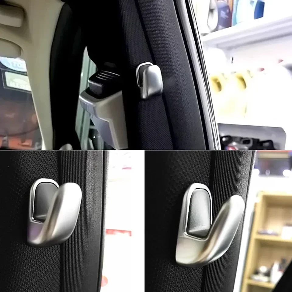 2pcs CAR STYLING Vnútorné okno B Pillar Hook Strieborný obklad pre Mercedes Benz e Cls S Class W212 W213 W222 2014 2015 2015 2016