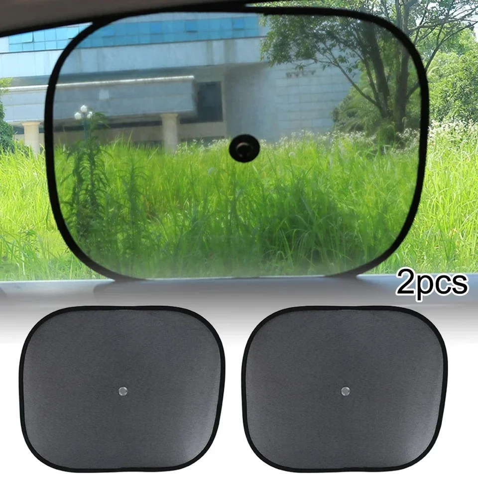 2pcs Car Sun Shades Screen Screen Bočné okno Sun Shade Protector UV Reflexný reflexný slnečný kryt slnečného skla Sunshade Curtain
