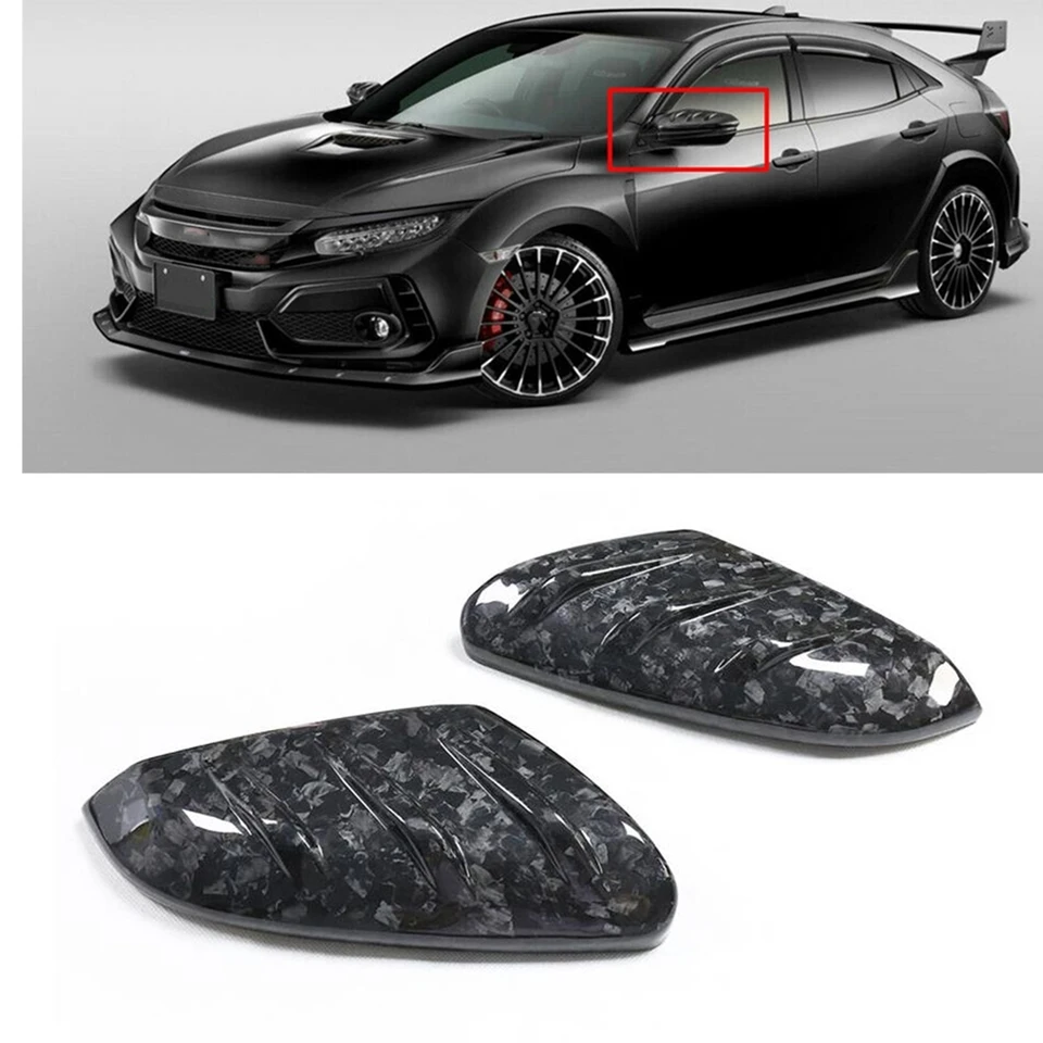2pcs car Zadné zrkadlo Cover Exterior Pridať na uzáver shellu pre honda občiansky 10. typu R FK8 2016-2021