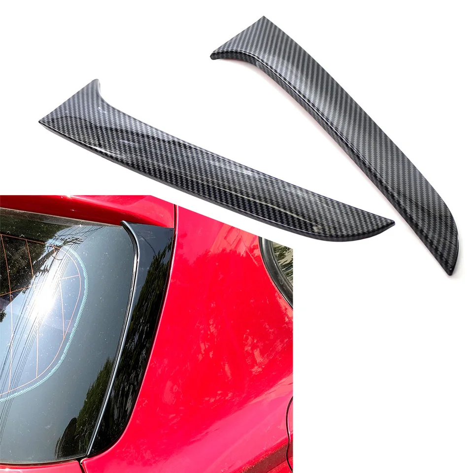 2pcs Carbon Abs zadné okno Side Spoiler Canard Splitter Tink pre BMW F20 F21 1 Series 2012 2013 2014 2015 2016 2017 2017 2018 2019