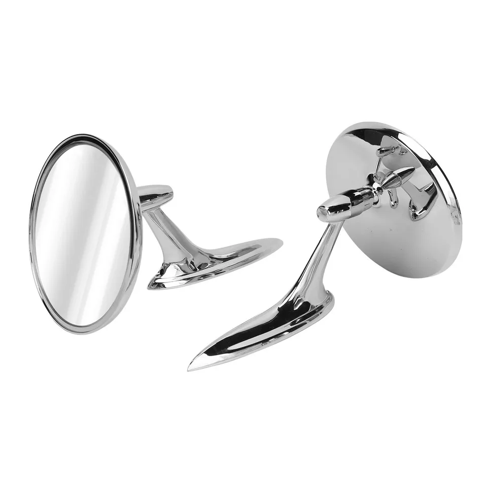 2pcs Chrome Exterior Dvere Mirrors Manuál Skladacie kruhové spätné zrkadlá Výmena za Impala Nova 3685955 2802834 2802710