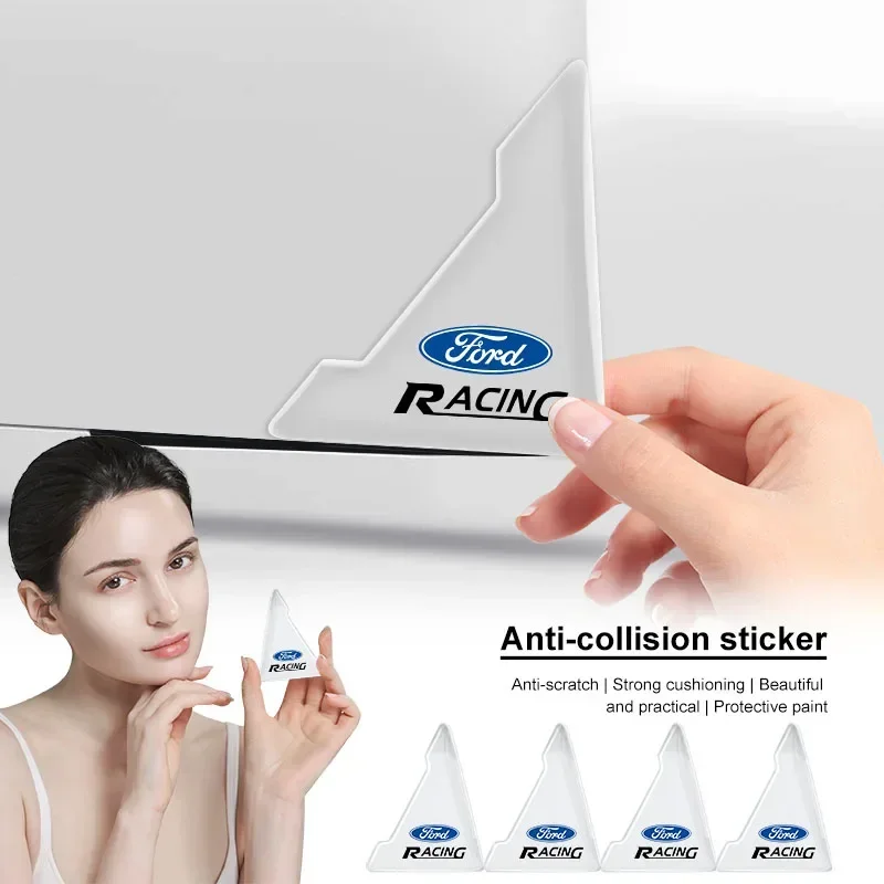 2pcs Conor Corner Cover Proti-Collision Transparent Sticker pre Ford Focus Mondeo Kuga Fiesta Mk7 Escort Explorer Edge 2 4 Mk2